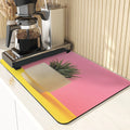 Axyaa Cactus Silicone Coasters Set for Kitchen Table - Absorbent Drying Mat