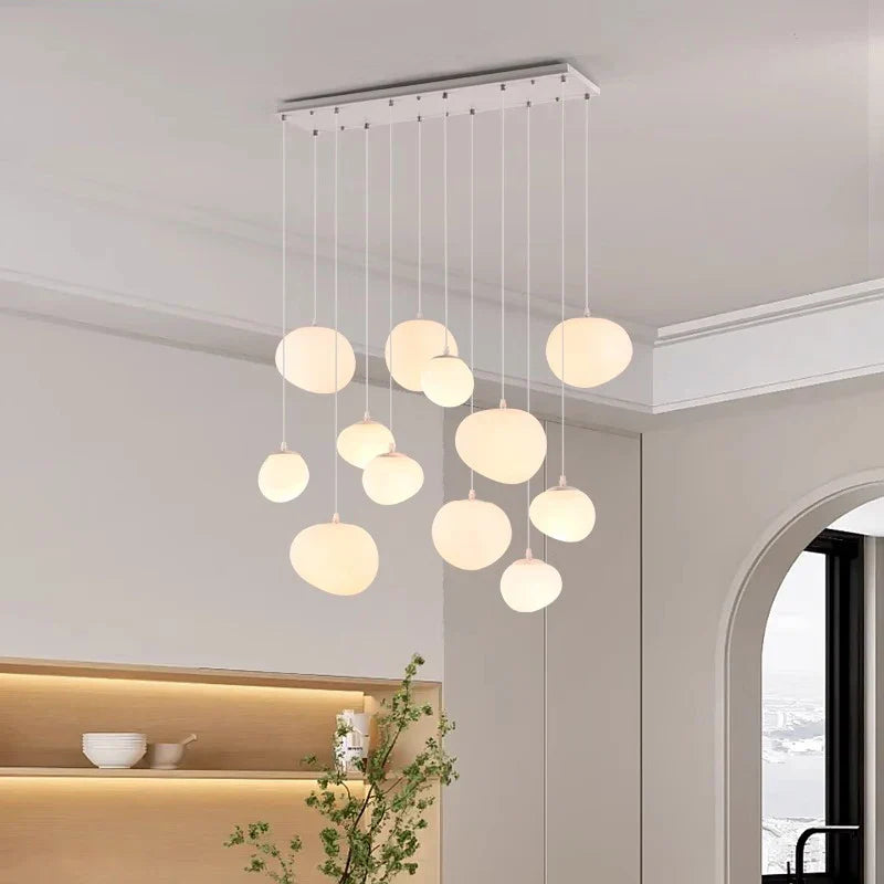 Axyaa Ring LED Pendant Light Chandeliers for Modern Living and Dining Rooms