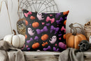 Axyaa Halloween Ghost and Cat Hugging Cushion Cover for Sofa Bedroom Car