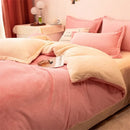 Axyaa Winter Warm Flannel Duvet Cover - Double King Queen Twin Bedding Comforter Case