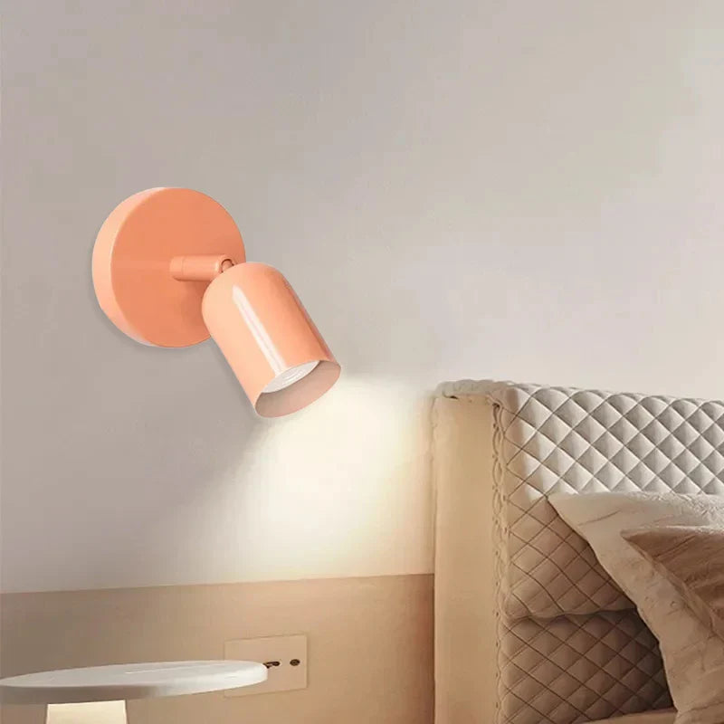 Axya Cream Wind LED Wall Sconce: Single Head Bedroom Living Room Lighting