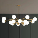 Axyaa Copper Molecular Magic Bean Pendant Lamp - Designer Postmodern Living Room Light