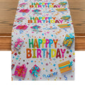 Axyaa Birthday Celebration Table Runner for Family Parties and Kitchen Decor