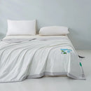 Axyaa Knitted Cool Summer Quilt Machine Washable Air Conditioner Quilt Ice Silk