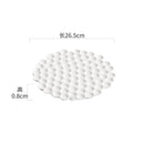 Axyaa White Ceramic Honeycomb Plate for Desserts, Snacks, Sushi & Molecular Cuisine