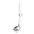 Axyaa Curved Handle Wall Hook Spoon Colander Ladle Stainless Steel Skimmer Kitchen Gadgets