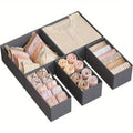 Axyaa Fabric Closet Organizer Bins - Dresser Drawer Dividers for Clothing and Accessories