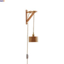 Axyaa Wooden LED Wall Sconce Light Fixture for Home Decor, Wabi Sabi Style