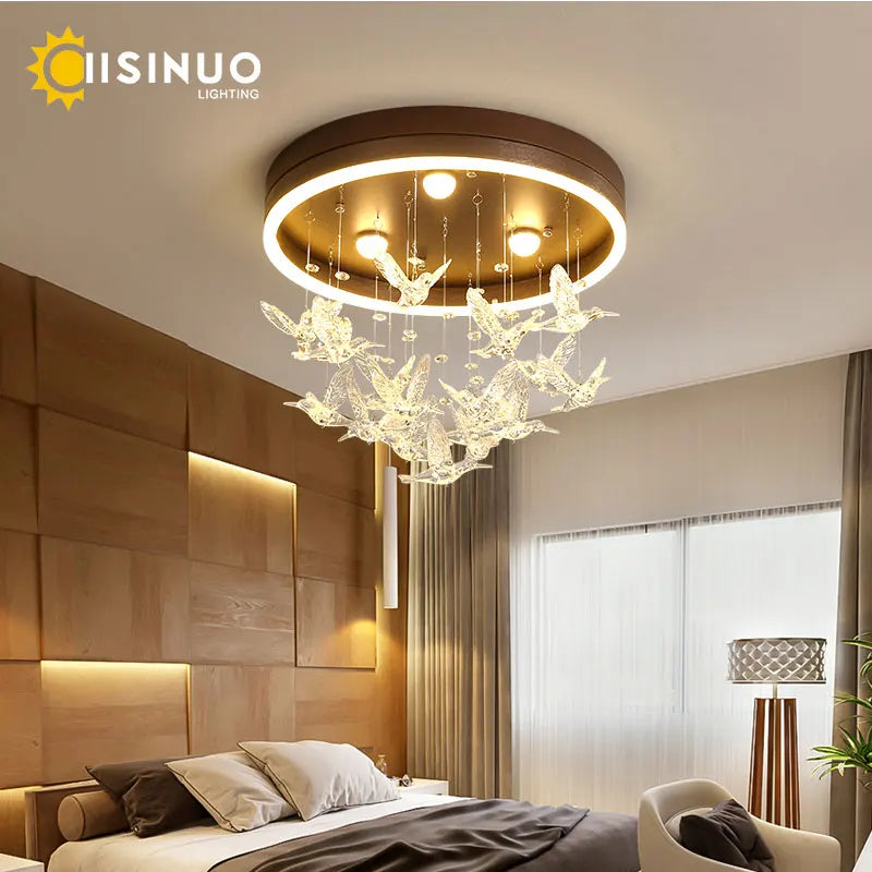 Axyaa Dancing Girl Chandelier: Modern LED Ceiling Lamp for Kids' Room Home Decoration