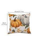 Axyaa Pumpkin Thanksgiving Throw Pillow Covers 45X45CM