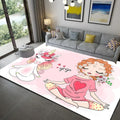 Axyaa Ballerina Girl Child Rug: Non-Slip Bedroom Decoration & Play Mat