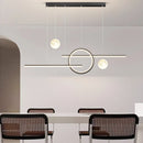 Axyaa Moon Chandeliers: Modern Minimalist Pendant Lights for Dining Room, Bar & Home Decor