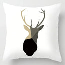 Axyaa Geometric Ginkgo Leaf Print Pillow Cover for Stylish Home & Office Decor