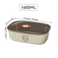 Axyaa Stainless Steel Lunch Box with Lid - Portable & Microwave Safe