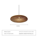 Axyaa Bamboo Pendant Light: Wabi Sabi Style Rattan Hanging Lamp for Home, Restaurant, Tea Room