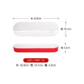 Axyaa Double Color Red/White Banquet Tableware: Hot Pot Round Dish
