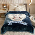 Axyaa Thicken Plush Weighted Blanket - Winter Heavy Throw for Warm Beddings
