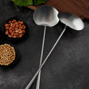 Axya Stainless Steel Chef Kitchen Utensil Set with Bamboo Spatula