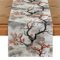 Axyaa Mountain Plum Blossom Table Runner - Elegant Kitchen & Dining Table Decoration
