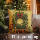 Axyaa Christmas Printed Pillow Covers for Sofa, Bedroom, and Car