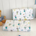 Axyaa Dinosaur Car Cartoon Pillowcase, Kids Satin Bedding, Cute Design, Soft Cotton Cover.