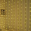Axyaa LED Leaf Rattan Curtain Lamp with Remote Control - 3X1M