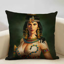 Axyaa African Women Design Linen Cushion Cover 45x45cm