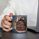 Axyaa Ceramic Library Book Mug Shelf Creative Space Design Coffee Cup Gift