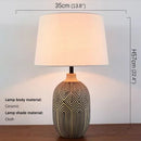 Axyaa Ceramic Table Lamp for Living Room, Bedroom, Study, Hotel, Desk