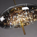 Axyaa Nordic Luxury LED Glass Pendant Chandelier for Home Decor