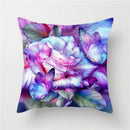 Axyaa Floral Cushion Cover - Sunflower Rose Dandelion Decorative Pillowcase