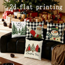 Axyaa Christmas Cushion Covers for Sofa, Bedroom, Car - Rectangular Pillow Cover