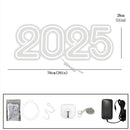 Axyaa Neon 2025 Party Lights Alphabet Sign 76cm