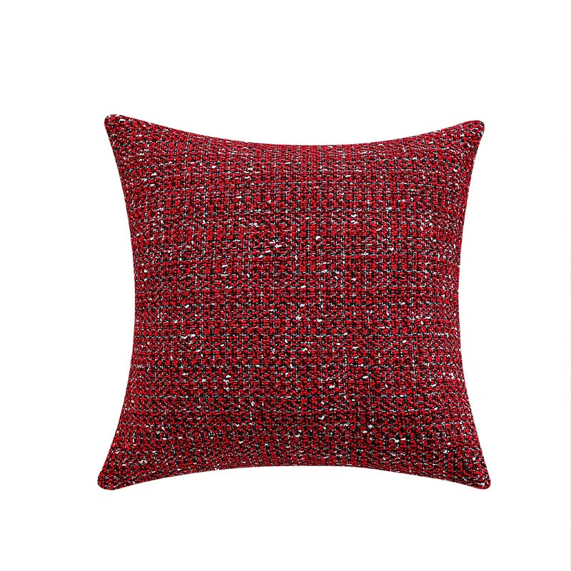 Axyaa Red Knitted Wool Cushion Cover for Christmas Party Home Decor