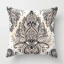 Axyaa Baroque Geometric Throw Pillow Case, Elegant Vintage 45X45CM Cushion Cover for Home