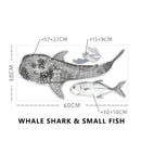 Axyaa Underwater Fish Decal for Kids Room Decor