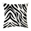 Axyaa Geometric Stripe Pillowcase with English Letter Design
