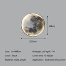 Axyaa Moon Mural LED Wall Lamp Modern Indoor Lighting Sconce for Bedroom & Foyer