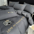 Axyaa Nordic Luxury Egyptian Cotton Bedding Set: King Queen Double Twin Size