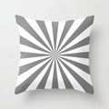 Axyaa Geometric Grey Pillowcase Set