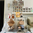 Axyaa Acrylic Display Case with Lid for LABUBU Figures and Decorative Collection Stand