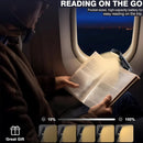 Axyaa Rechargeable Clip-on Book Light: 3 Amber Colors, 3 Brightness Levels