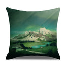 Axyaa Landscape Linen Pillowcase - Home Sofa Office Decoration - 45*45cm