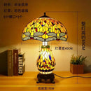 Tiffany Dragonfly Table Lamp Flower Art Deco by Axyaa