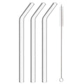 Axyaa High Borosilicate Glass Straw for Bubble Tea Smoothies Cocktails