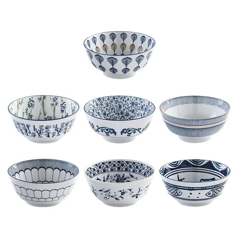 Axya 8 Inch Large Ramen Bowl Set for Household Dining