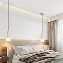 Axya LED Tube Chandelier for Bedroom, Restaurant, Bar - Cream Style Long Pendant Lamp