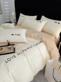 Axyaa Nordic Luxury Egyptian Cotton Bedding Set: King Queen Double Twin Size