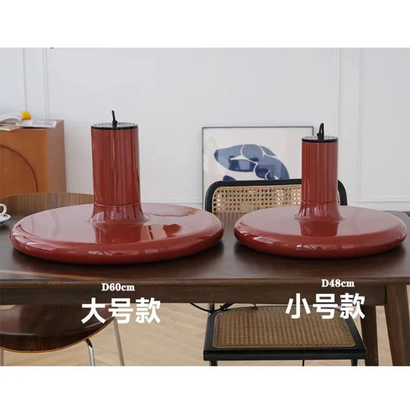 Axyaa Red Chandelier: Stylish Bauhaus Design for Restaurant and Bedroom