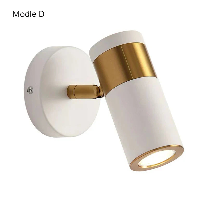 Axyaa Nordic Wall Lamp with Adjustable LED Reading Light